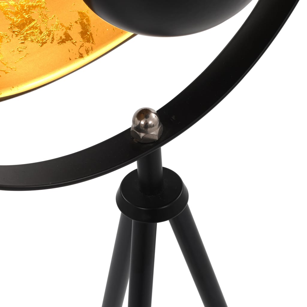 vidaXL standerlampe E27 31 cm sort og guld