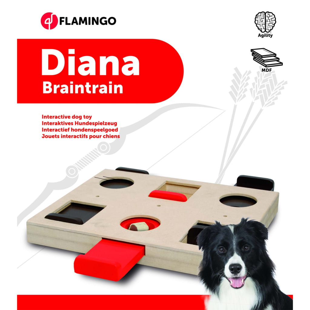 FLAMINGO legetøj til hjernetræning Diana 26x29,5 cm træ