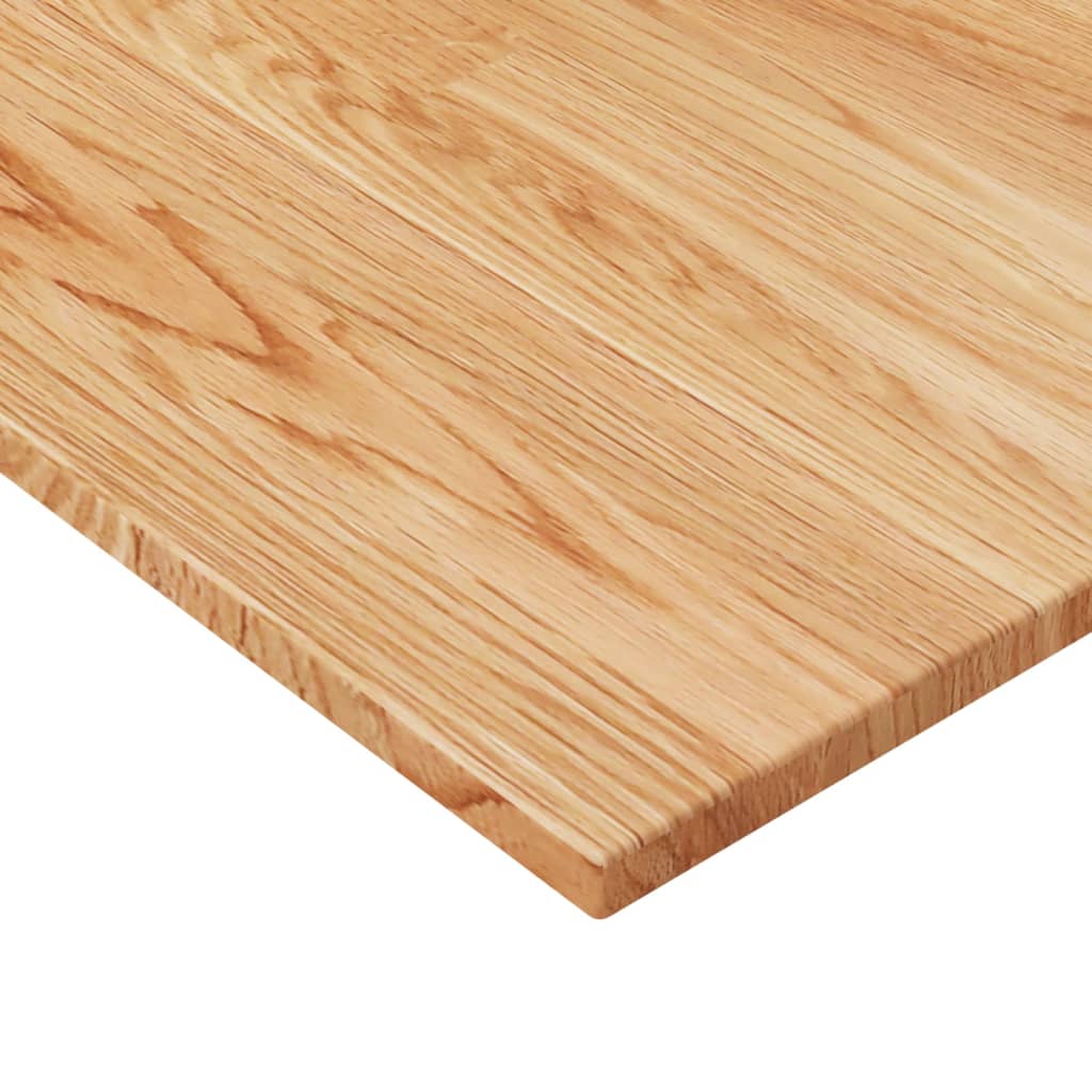vidaXL bordplade til badeværelse 60x40x1,5 cm massivt træ lysebrun