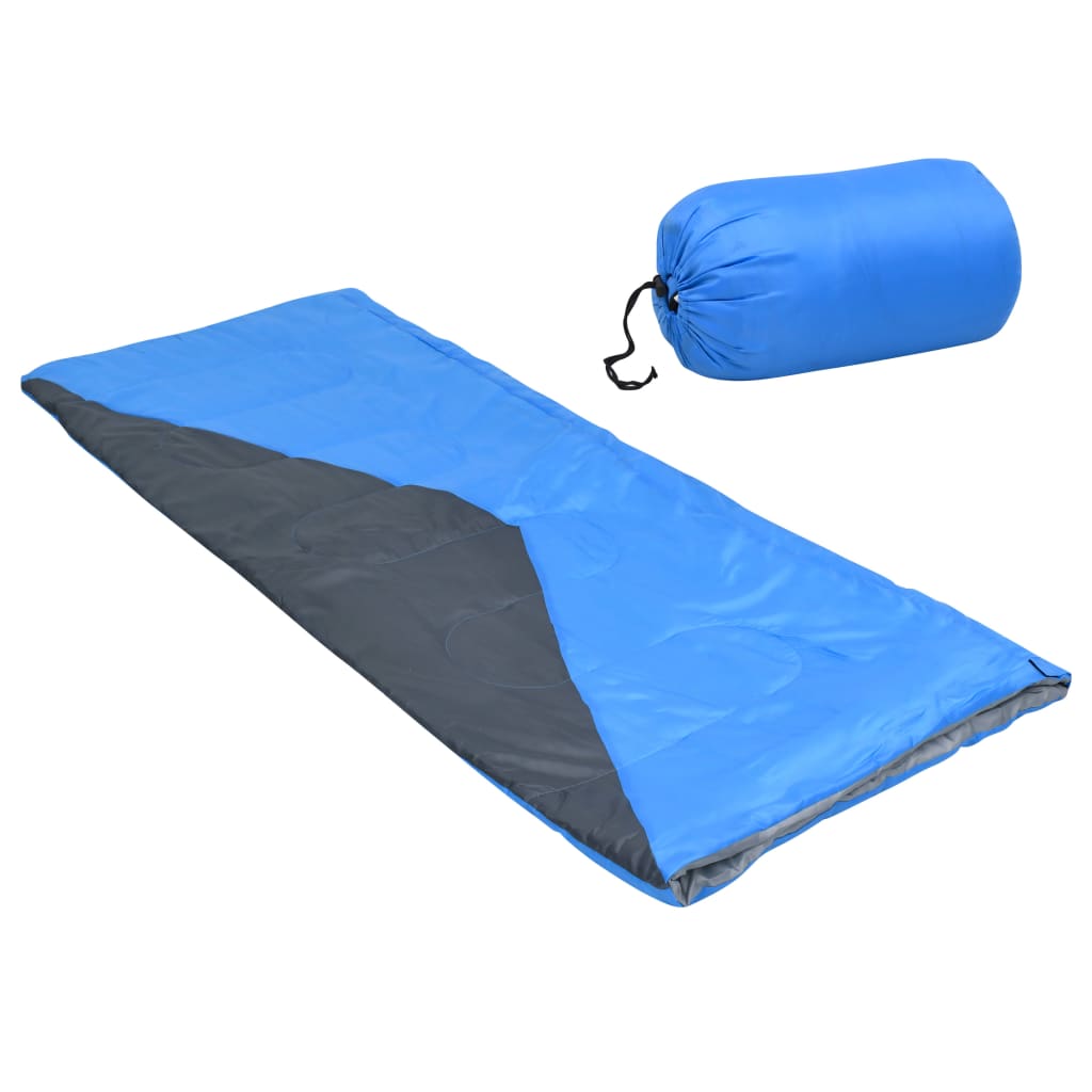 vidaXL sovepose 1100 g 10 °C rektangulær blå