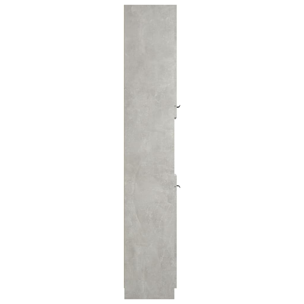 vidaXL badeværelsesskab 32x34x188,5 cm konstrueret træ betongrå