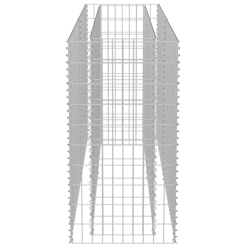 vidaXL gabion-højbed 180x50x100 cm galvaniseret stål