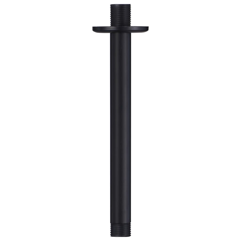 vidaXL støttestang til bruser 20 cm rund rustfrit stål 201 sort