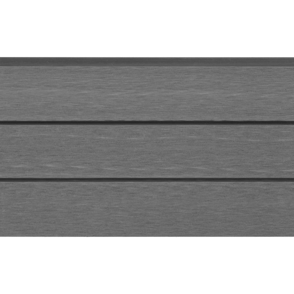vidaXL udskiftelige hegnsbrædder WPC 9 stk. 170 cm grå
