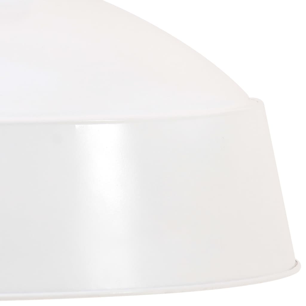 vidaXL industriel hængelampe 58 cm E27 hvid