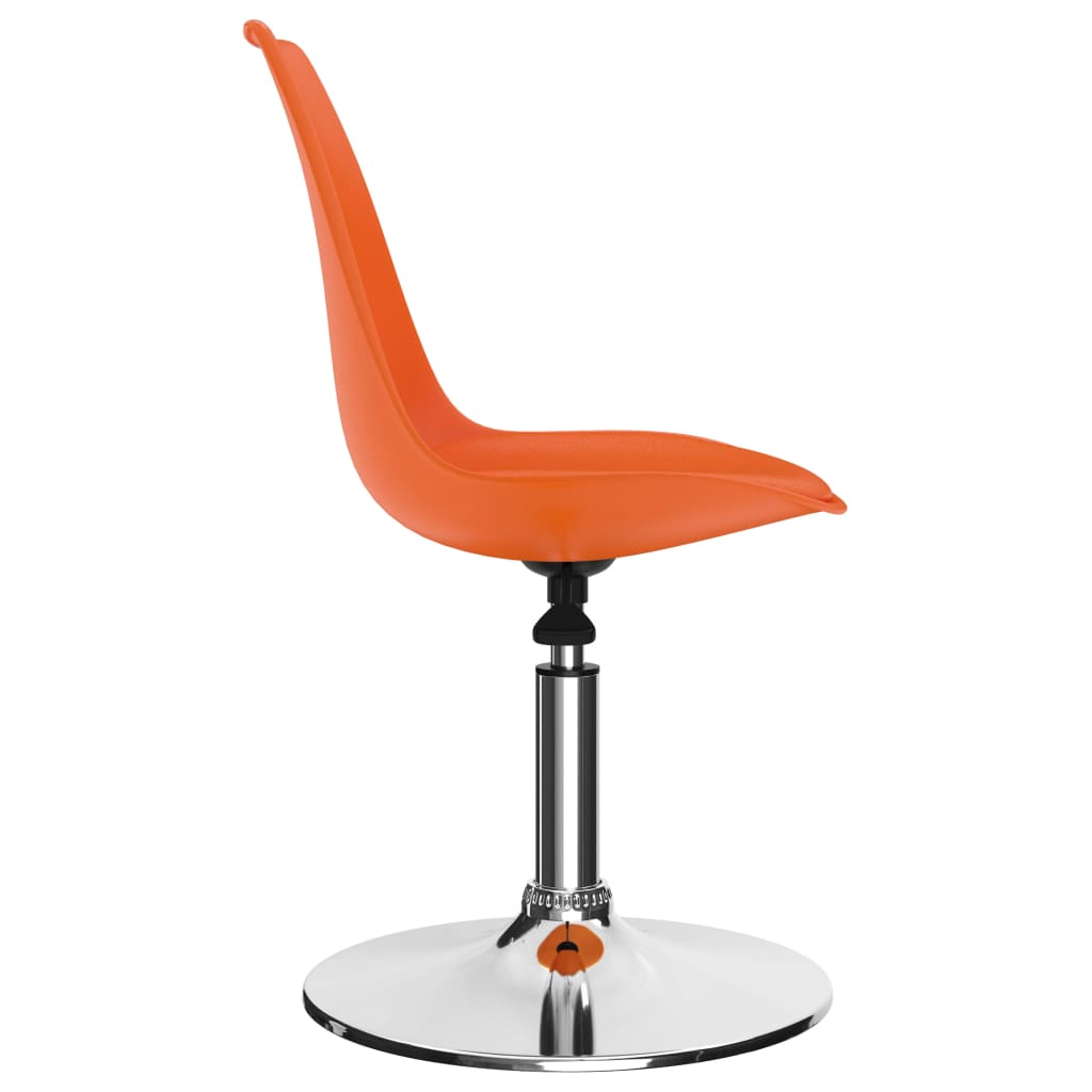 vidaXL drejelige spisebordsstole 4 stk. kunstlæder orange