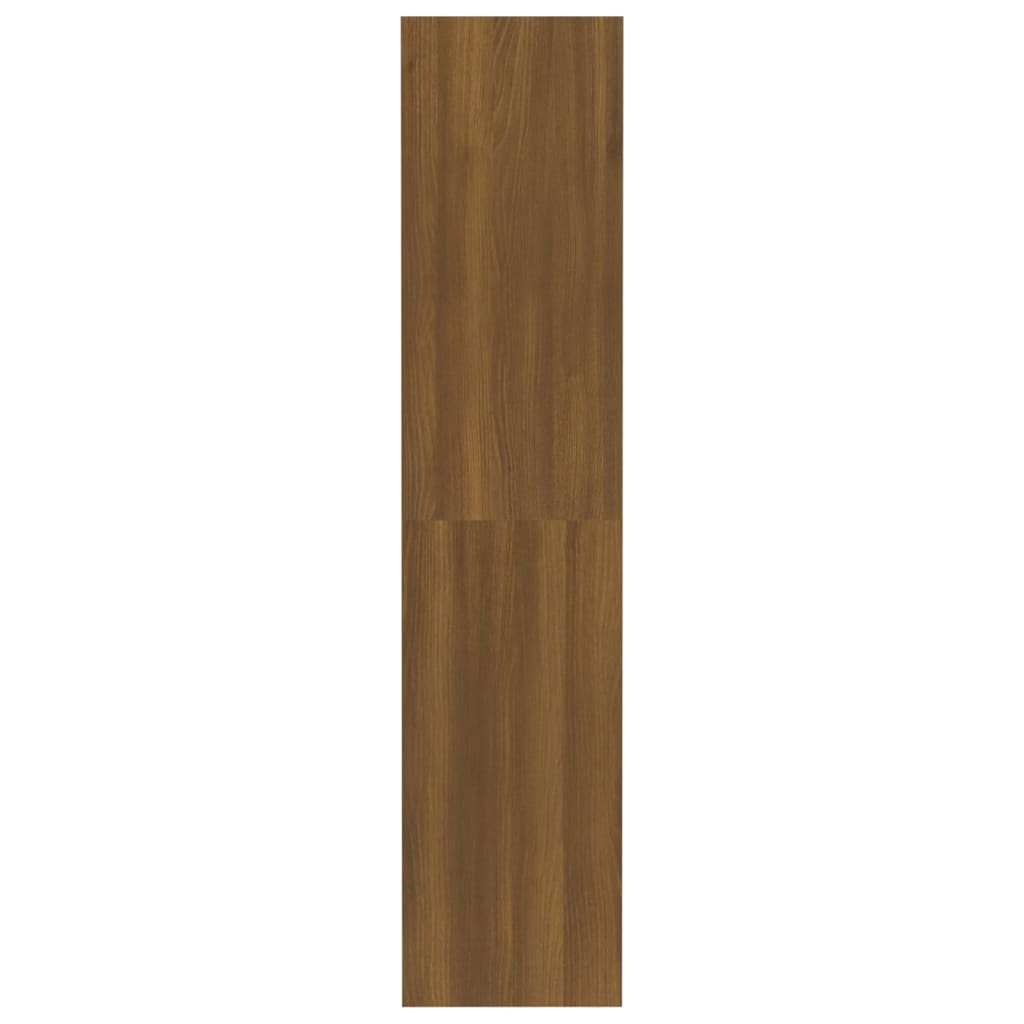 vidaXL bogreol/rumdeler 80x30x135 cm konstrueret træ brun egetræ