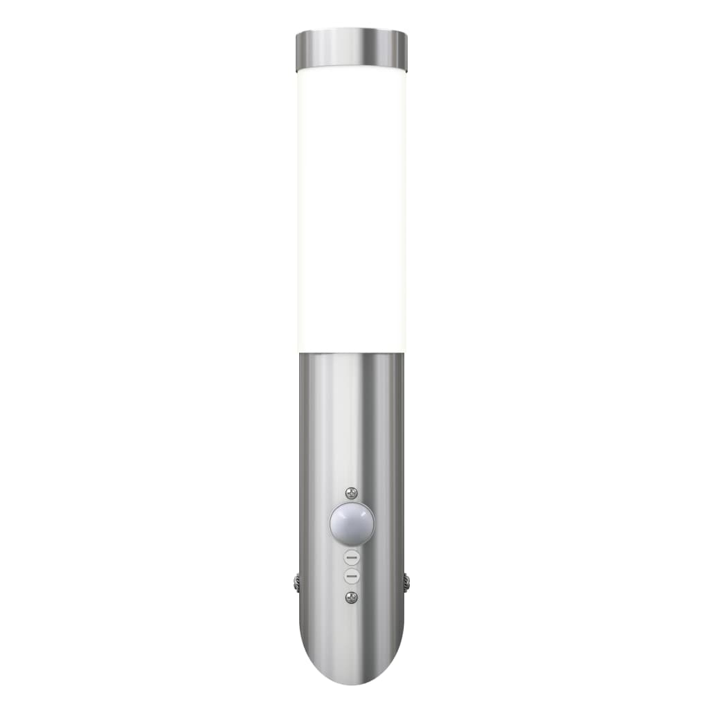 RVS havelampe væglampe vandtæt med bevægelsessensor