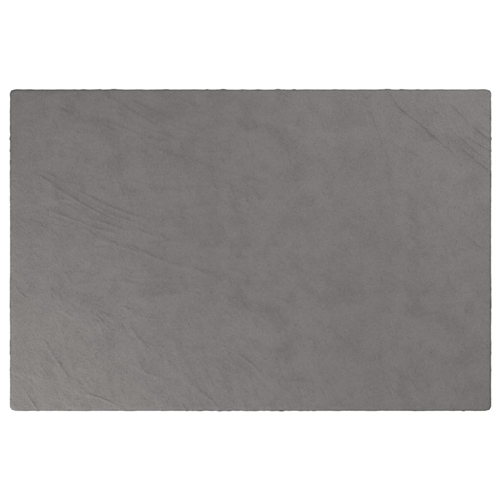 vidaXL tyngdetæppe med betræk 120x180 cm 5 kg stof grå