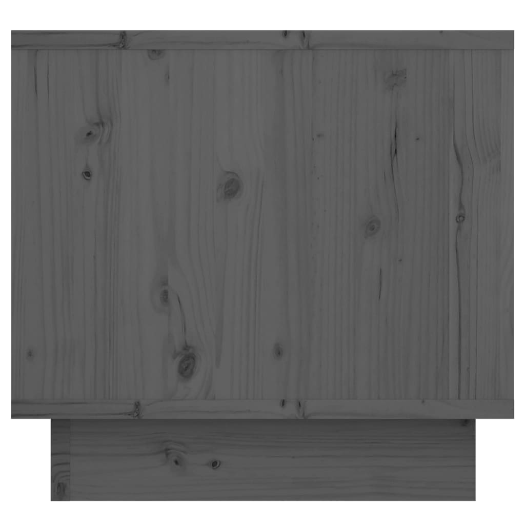 vidaXL sengeborde 2 stk. 35x34x32 cm massivt fyrretræ grå