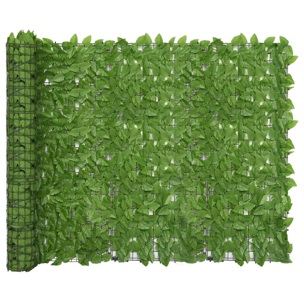 vidaXL altanafskærmning 600x150 cm grønne blade