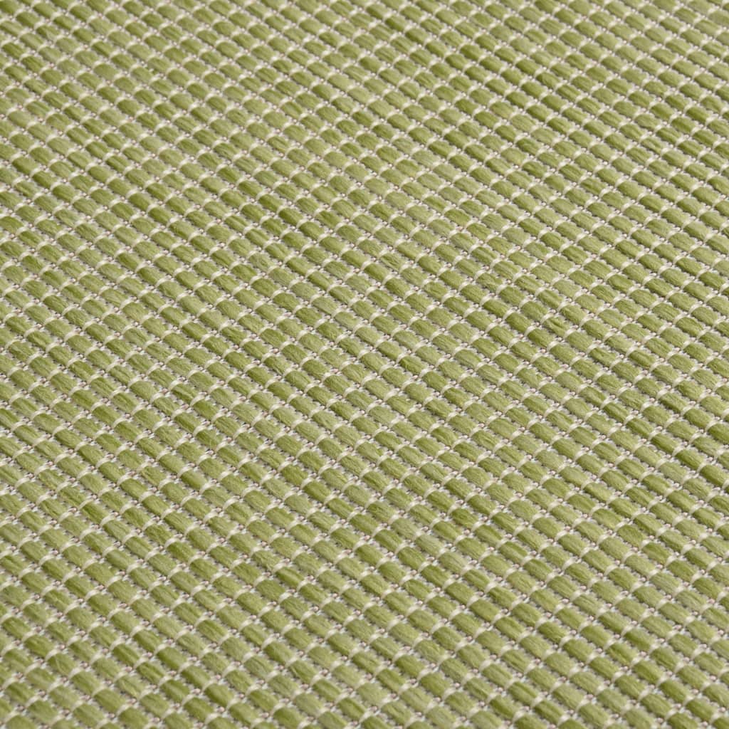 vidaXL fladvævet udendørstæppe 160x230 cm grøn