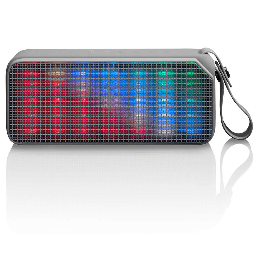 Lenco bærbar Bluetooth stereo-højtaler BT-190 Light grå