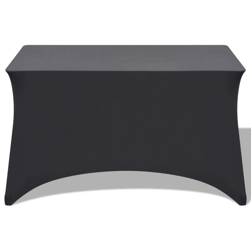 vidaXL stræk bordbetræk 2 stk. 243 x 76 x 74 cm antracitgrå