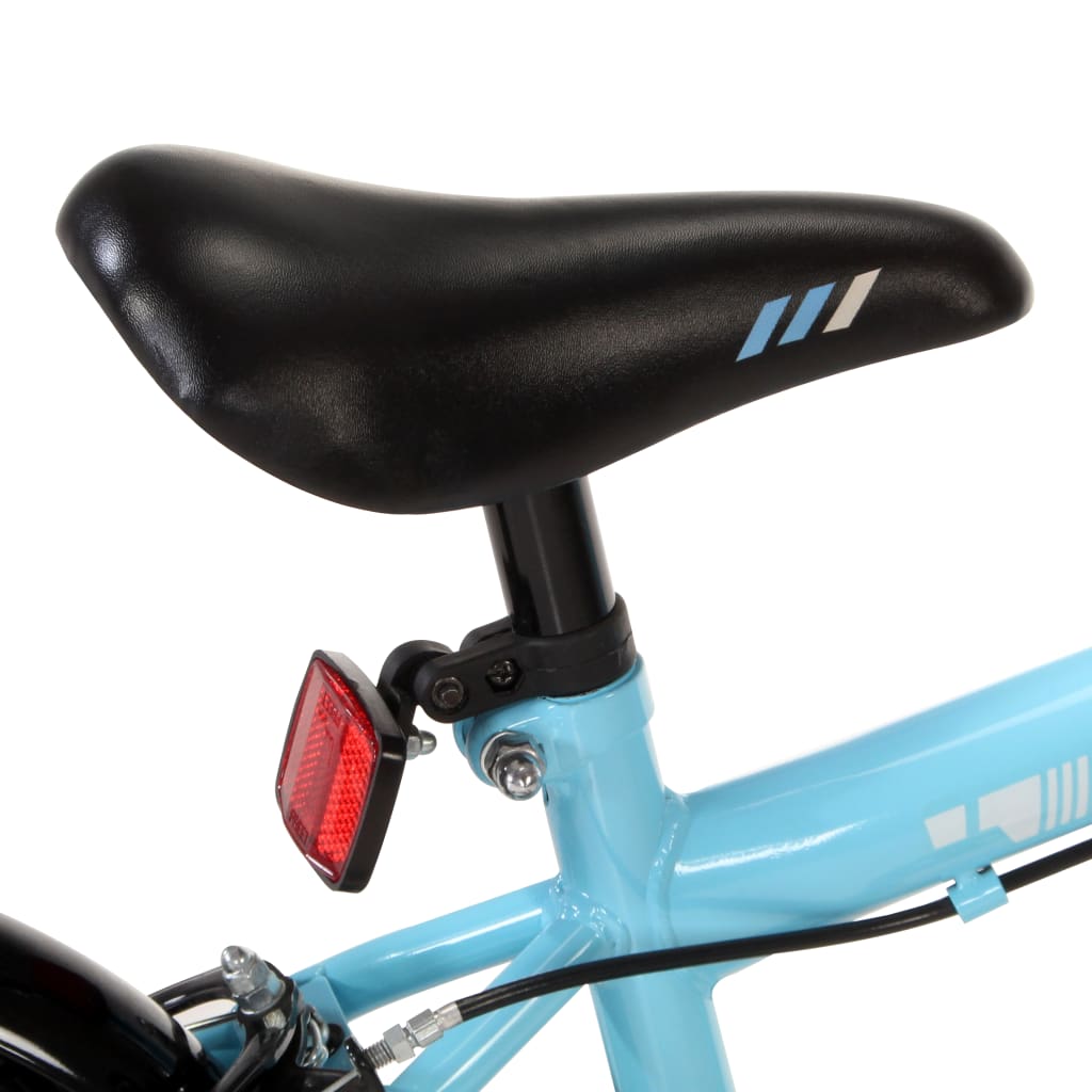 vidaXL børnecykel 16 tommer sort og blå