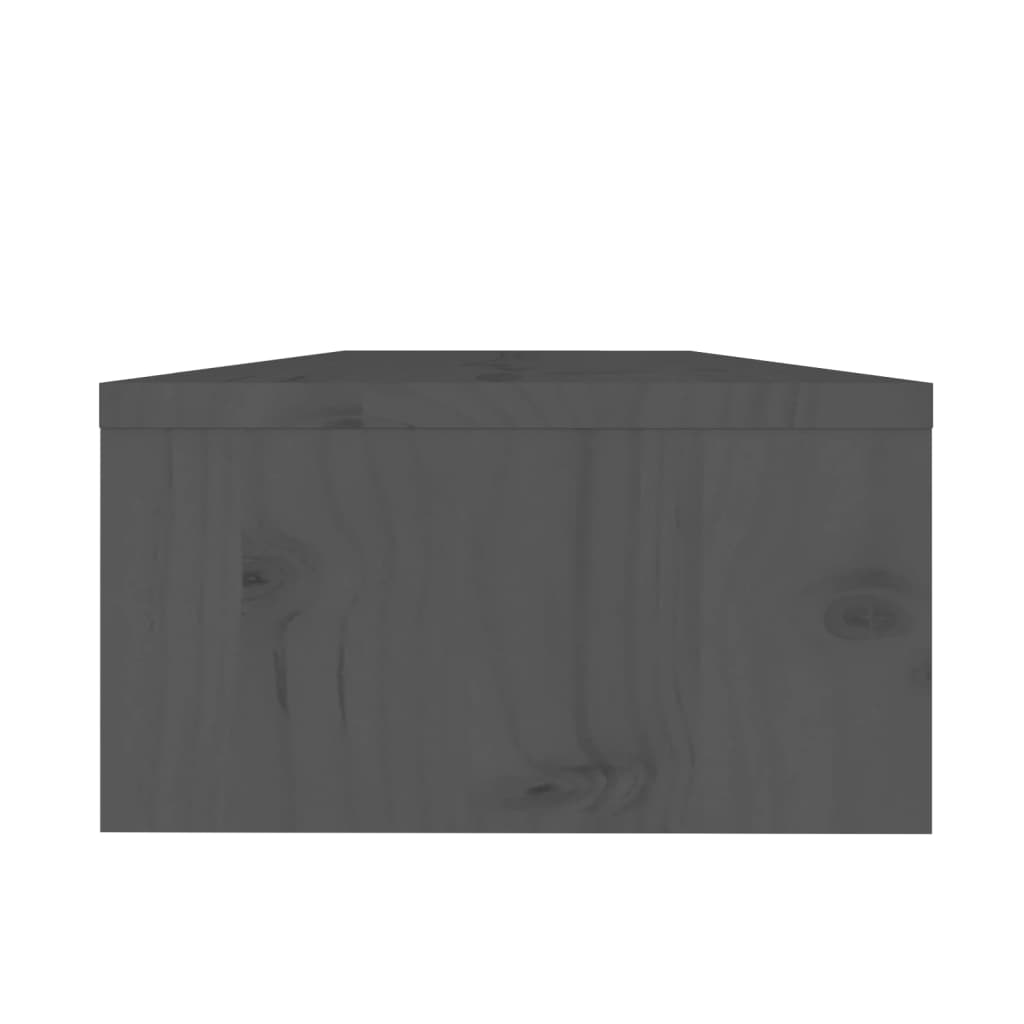 vidaXL skærmholder 50x24x13 cm massivt fyrretræ grå