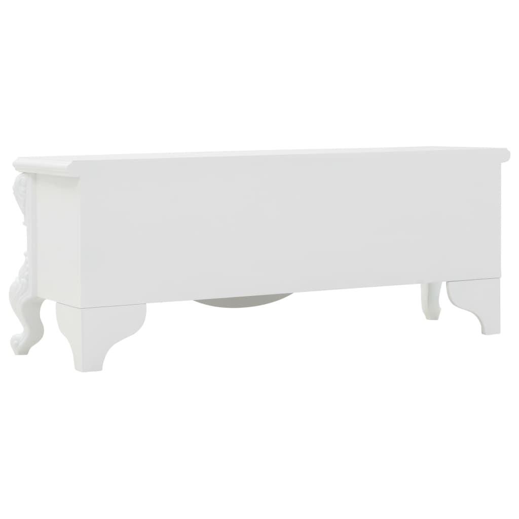 vidaXL sofabord 115 x 35 x 45 cm hvid