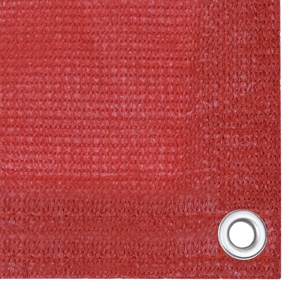vidaXL altanafskærmning 75x300 cm HDPE rød