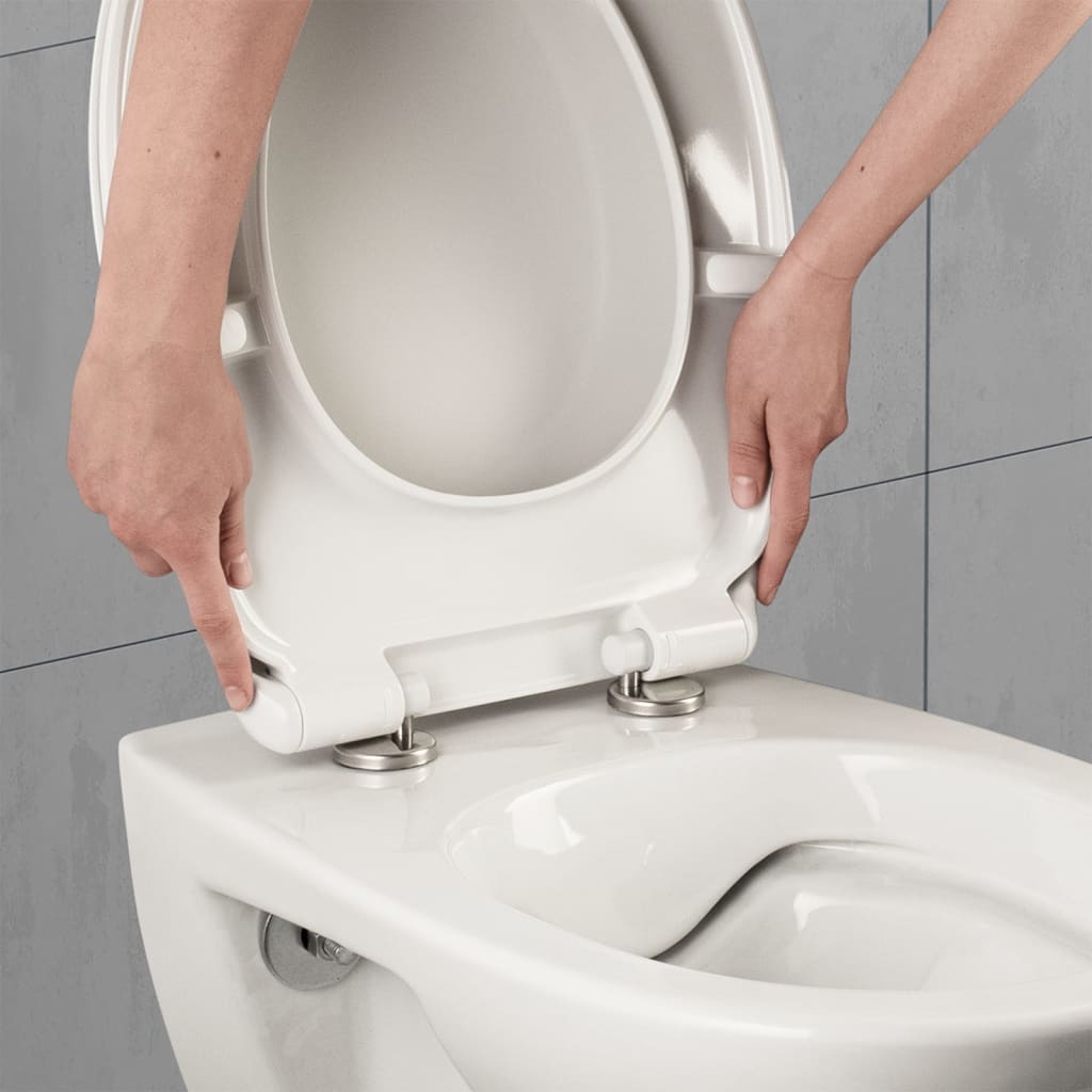 CORNAT toiletsæde med soft-close PREMIUM 1 duroplast hvid