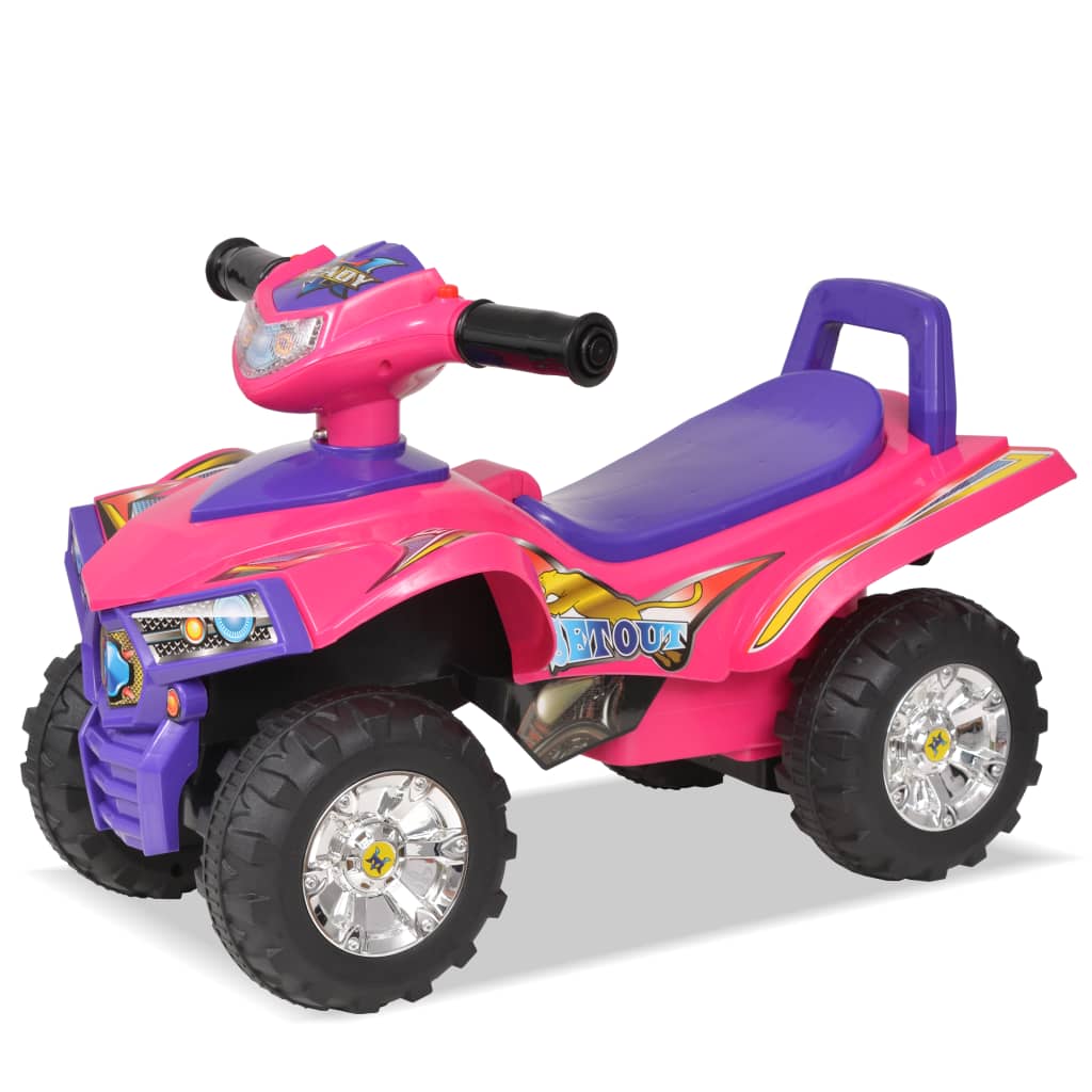 vidaXL el-ATV til børn med lyd og lys lyserød og lilla