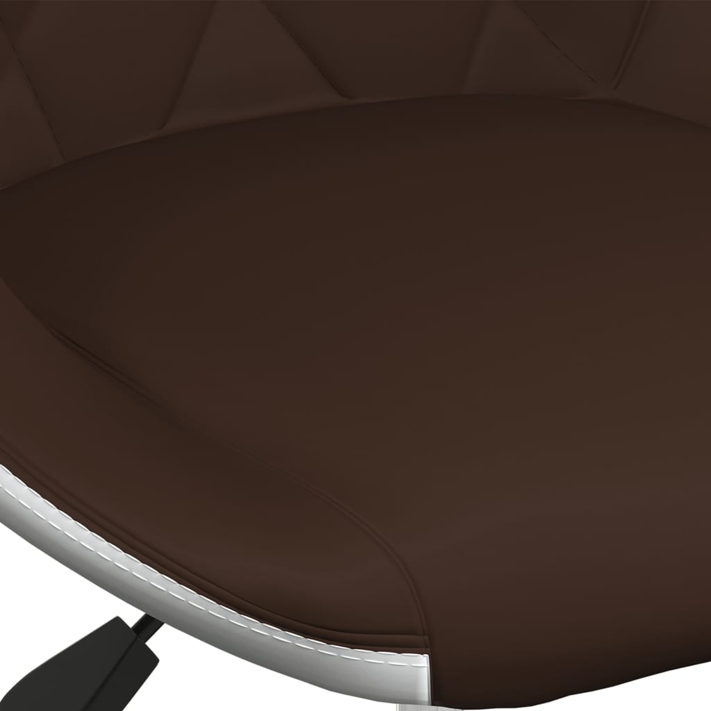 vidaXL barstol kunstlæder brun og hvid