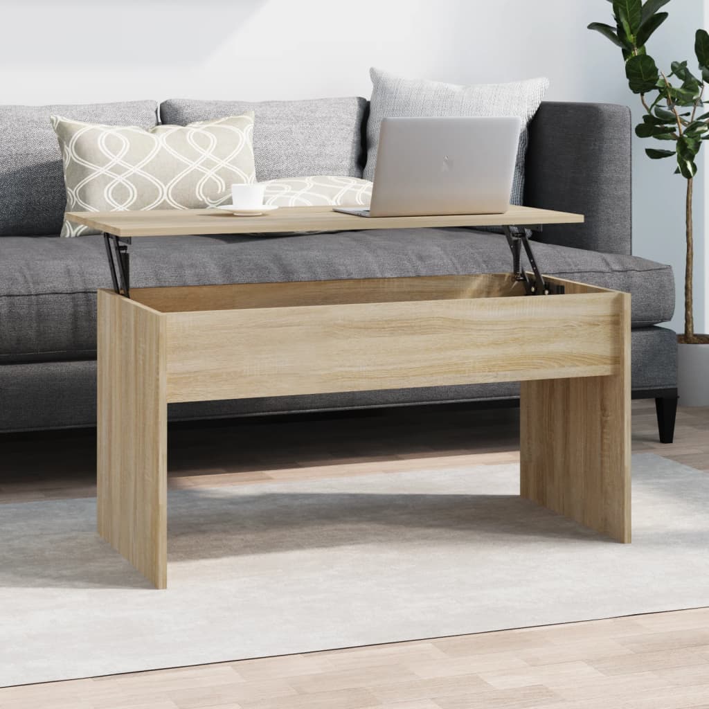 vidaXL sofabord 102x50,5x52,5 cm konstrueret træ sonoma-eg
