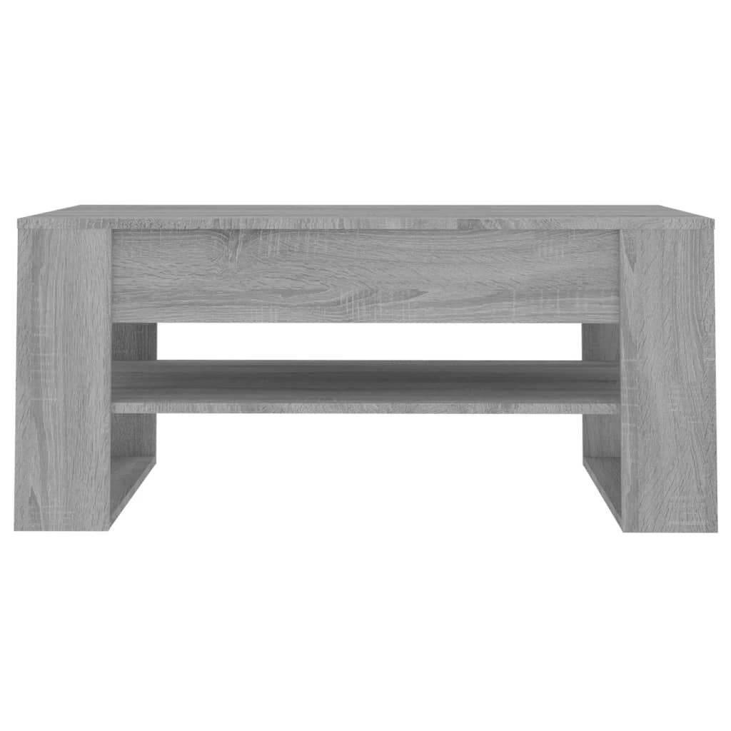 vidaXL sofabord 102x55x45 cm konstrueret træ grå sonoma-eg