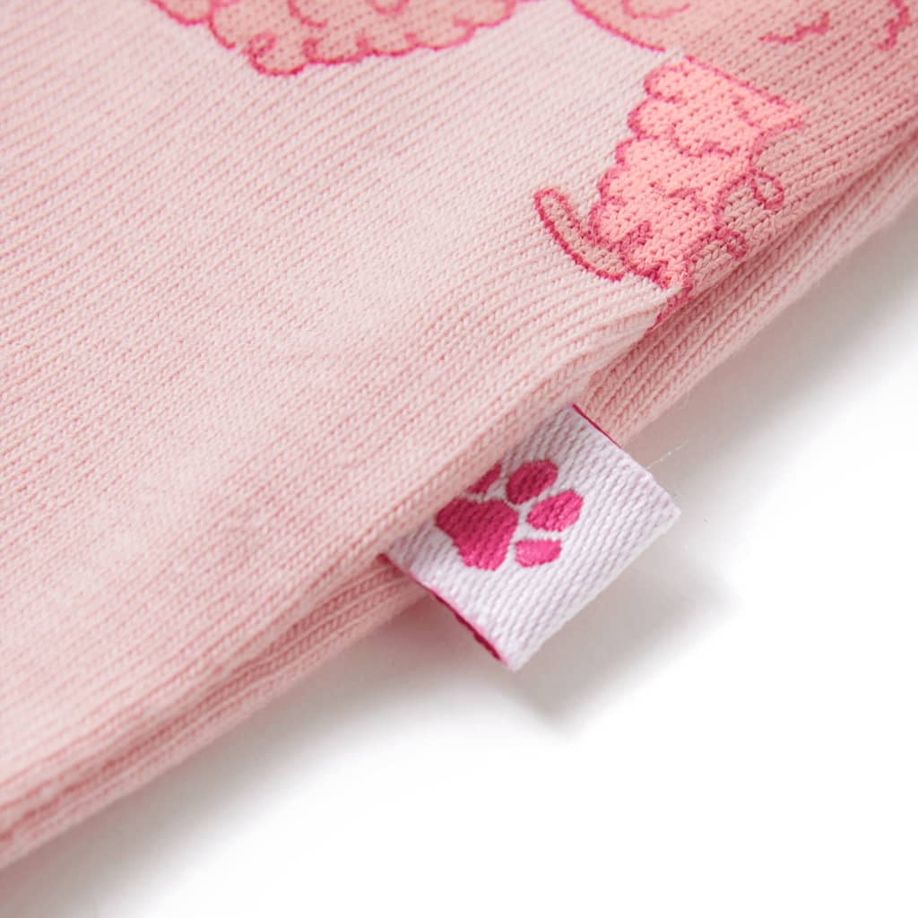 Pyjamas til børn str. 92 korte ærmer lyserød