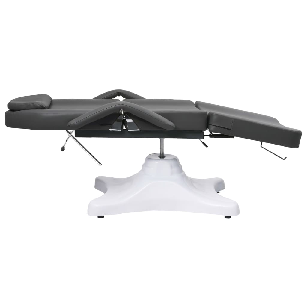 vidaXL massagebord 180x62x(86,5-118) cm grå