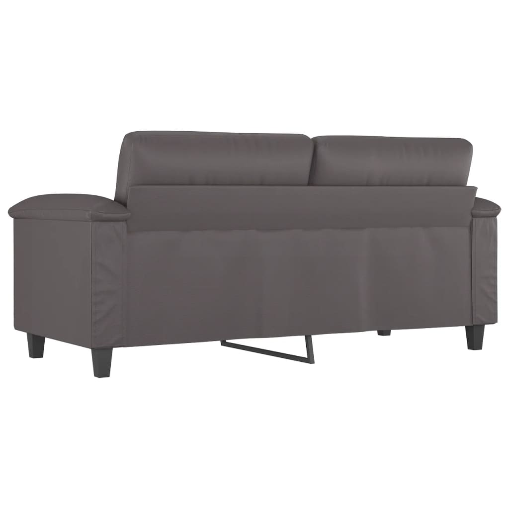 vidaXL 2-personers sofa 140 cm kunstlæder grå