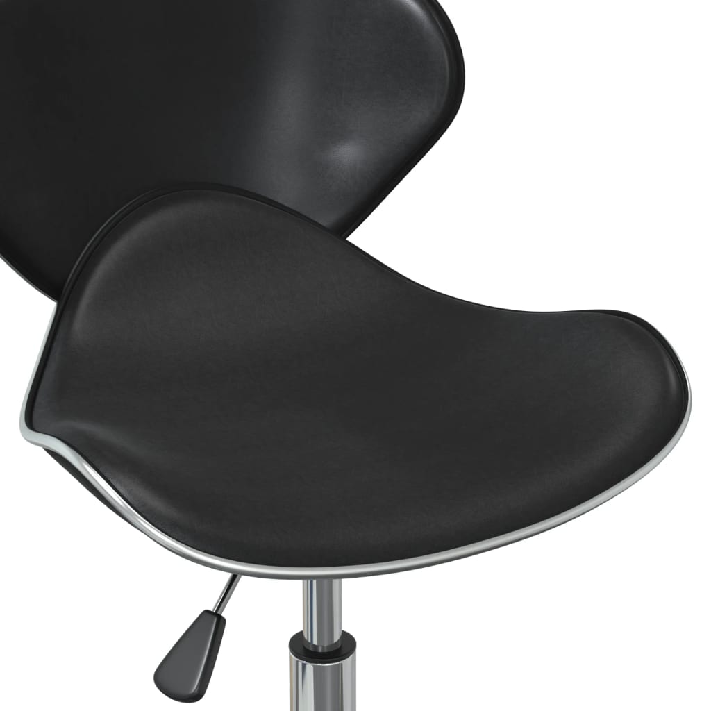 vidaXL drejelige spisebordsstole 6 stk. kunstlæder sort