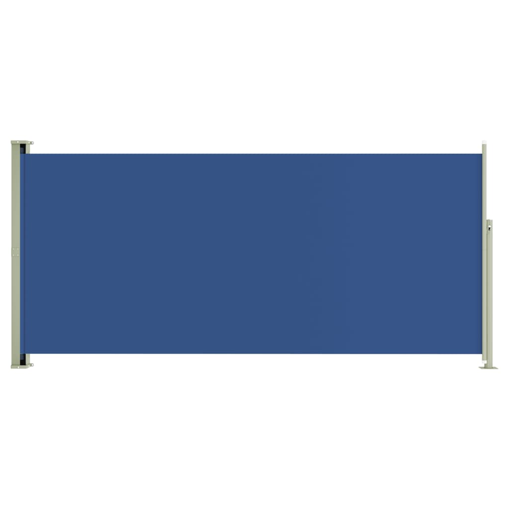 vidaXL sammenrullelig sidemarkise til terrassen 140x300 cm blå