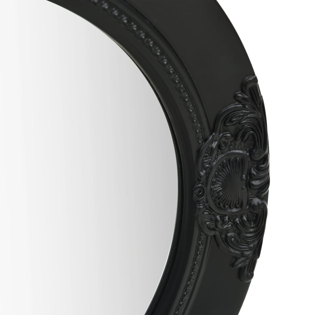vidaXL vægspejl barokstil 50 cm sort