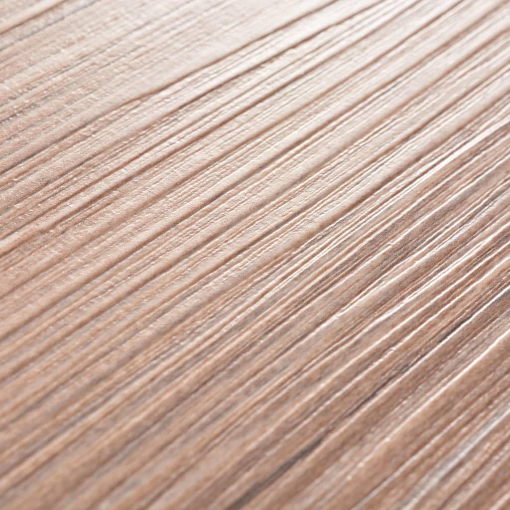 vidaXL selvklæbende gulvbrædder 2,51 m² 2 mm PVC brun egetræsfarve