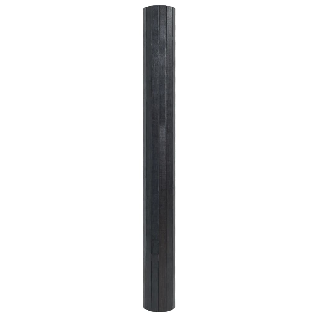 vidaXL gulvtæppe 70x200 cm rektangulær bambus grå