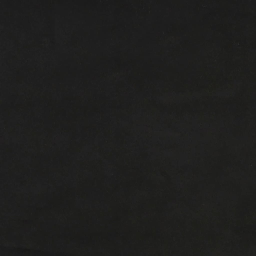 vidaXL sengegavl med kanter 103x23x78/88 cm fløjl sort