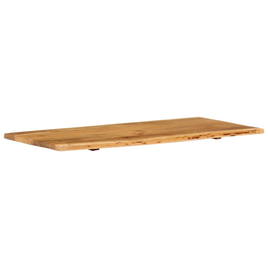 vidaXL bordplade til toiletbord 114x52x2,5 cm massivt akacietræ