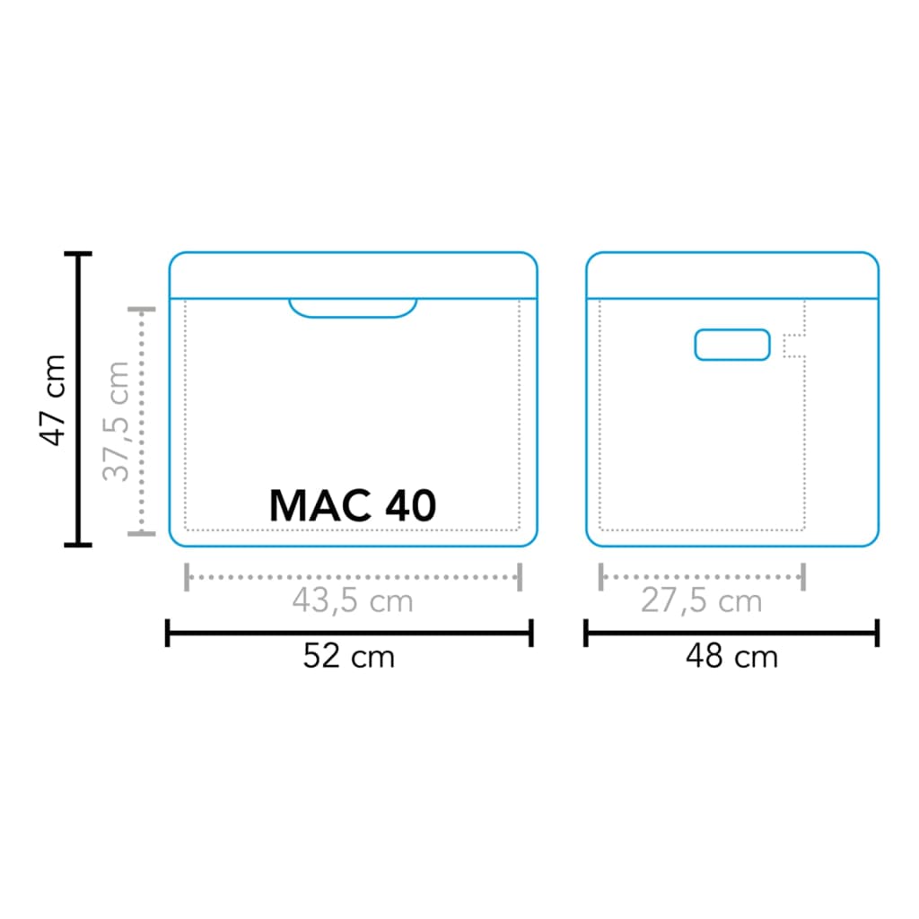 Mestic køleboks absorption MAC-40 42 l sort