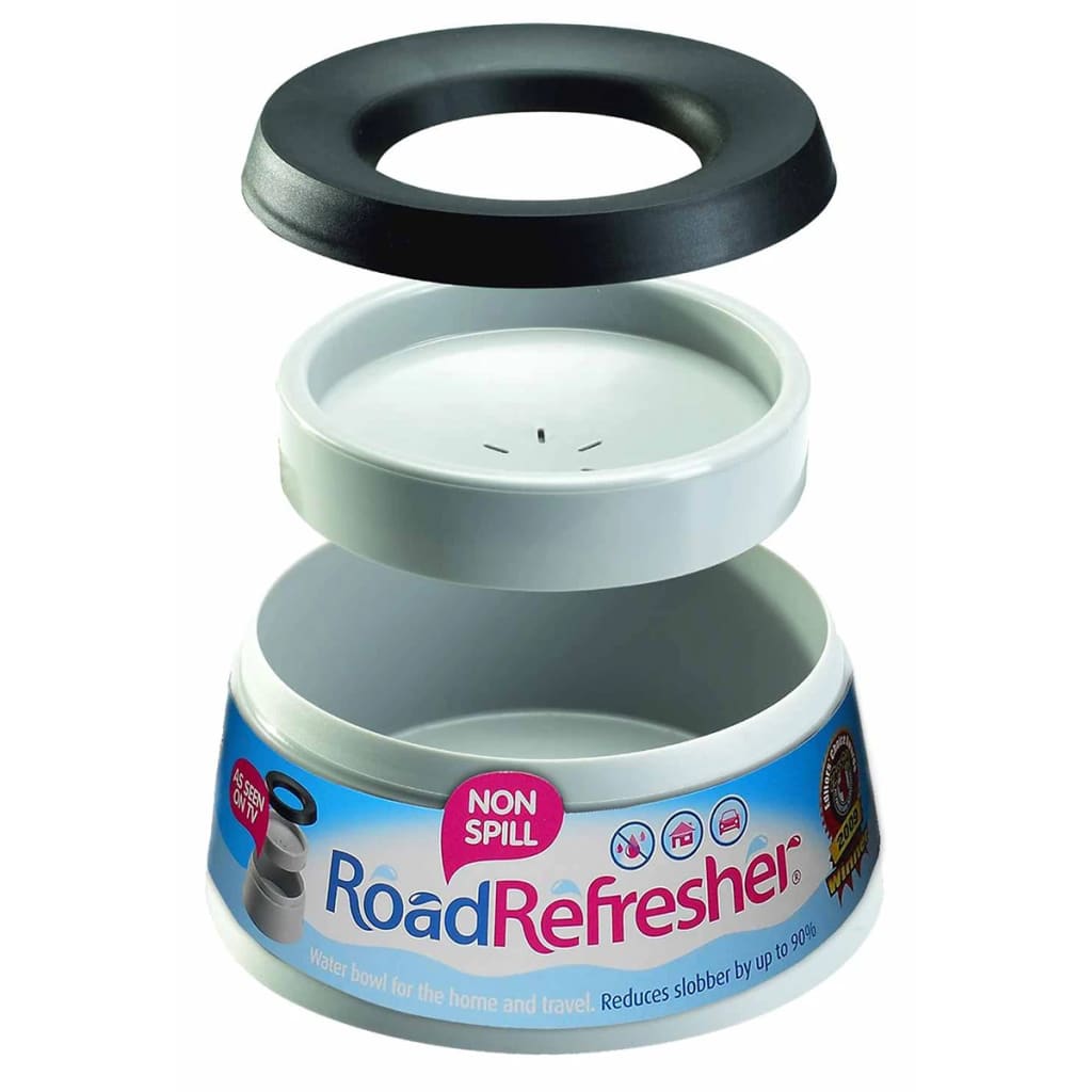 Road Refresher spildfri vandskål stor grå LGRR