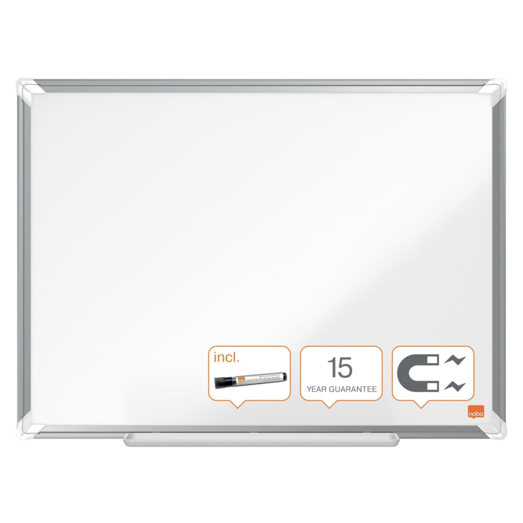 Nobo magnetisk whiteboard Premium Plus 60x45 cm stål