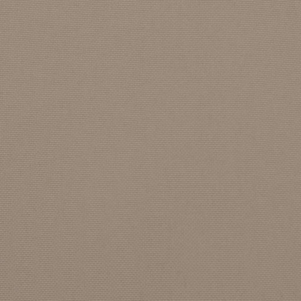 vidaXL pallehynde 60x61,5x10 cm stof gråbrun