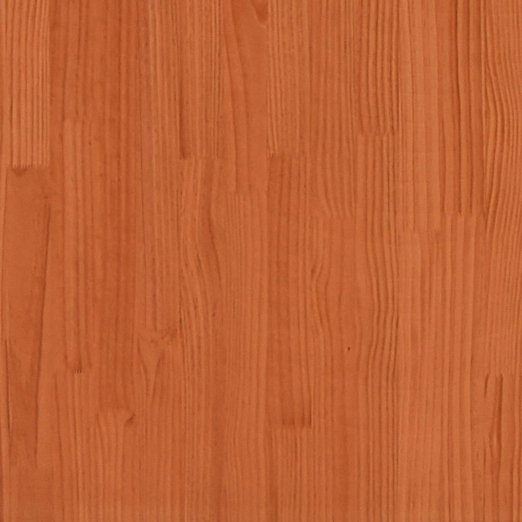 vidaXL plantebord med hylder 82,5x50x109,5 cm massivt fyrretræ brun
