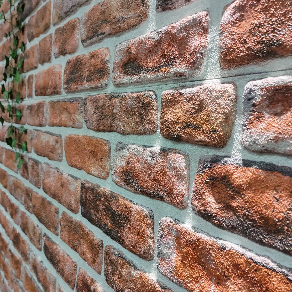 vidaXL 3D-vægpaneler 10 stk. murstensdesign EPS mørkebrun