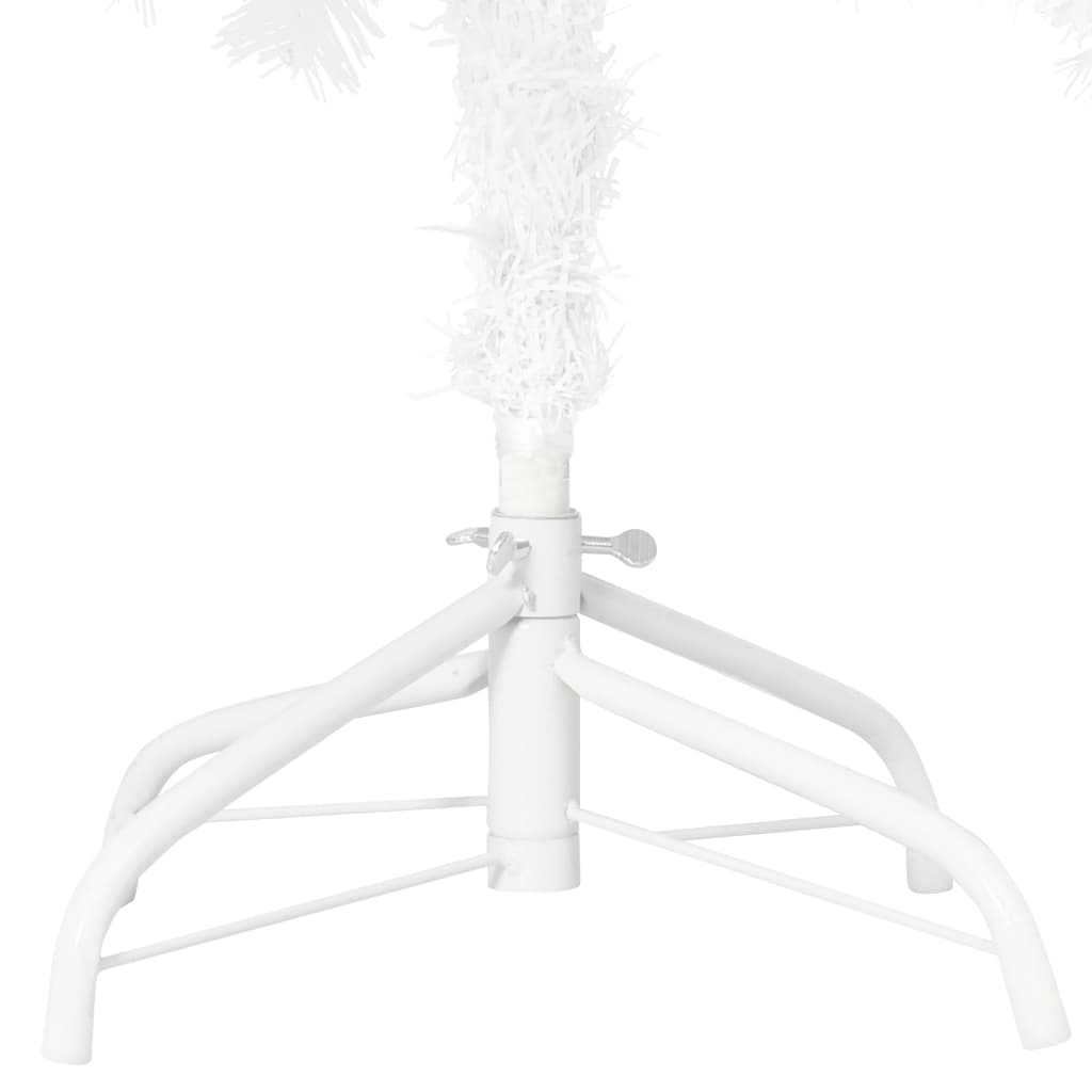 vidaXL kunstigt juletræ med naturtro nåle 180 cm hvid