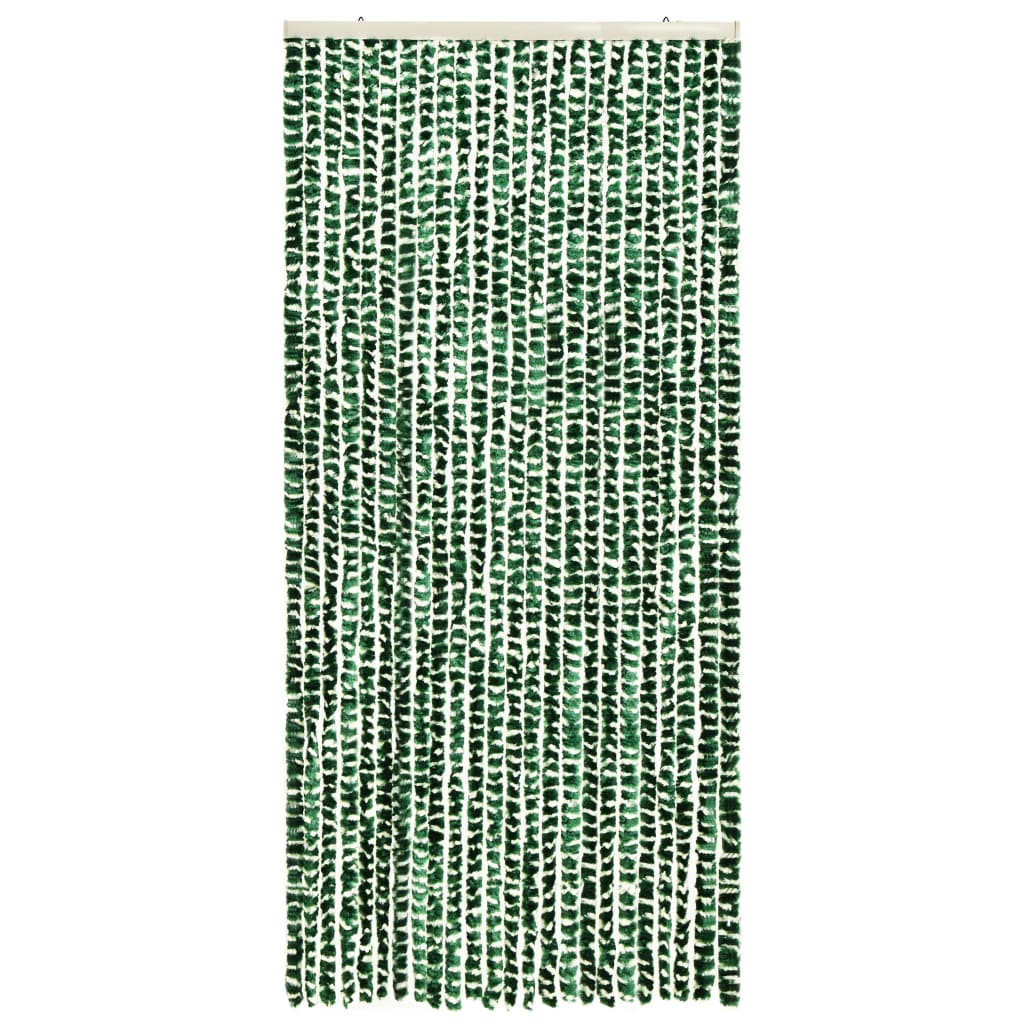 vidaXL insektgardin 100x220 cm chenille grøn og hvid