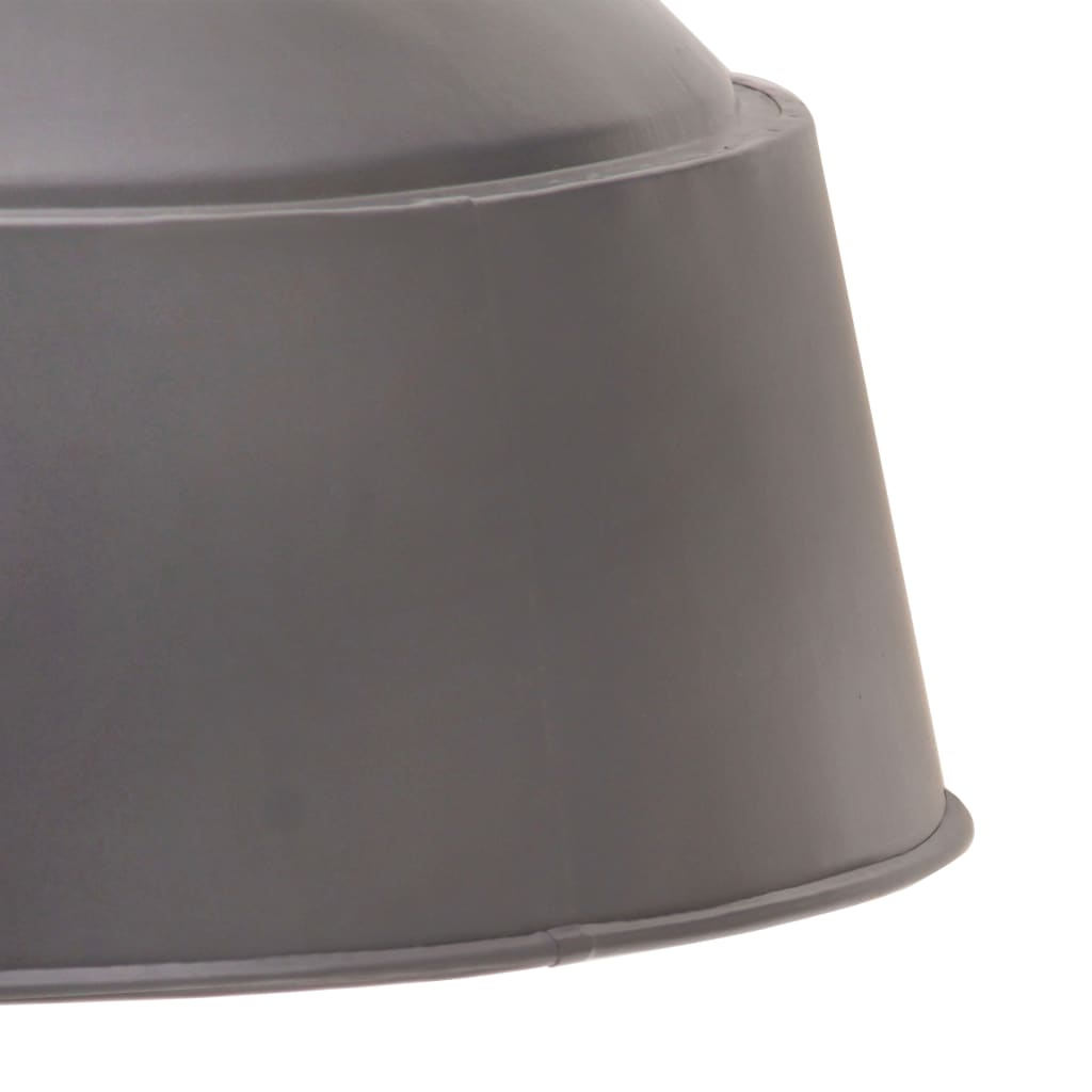 vidaXL industriel hængelampe 58 cm E27 grå