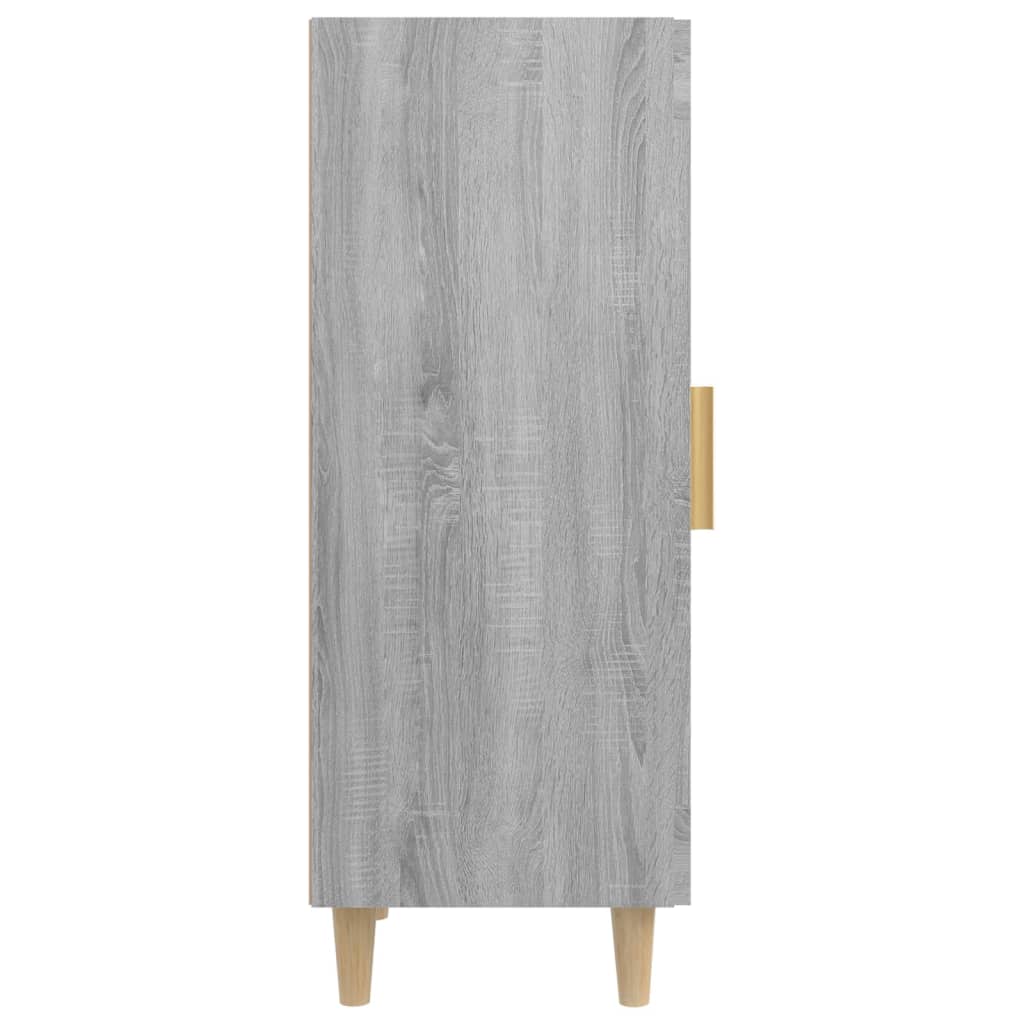 vidaXL skænk 34,5x34x90 cm konstrueret træ grå sonoma-eg