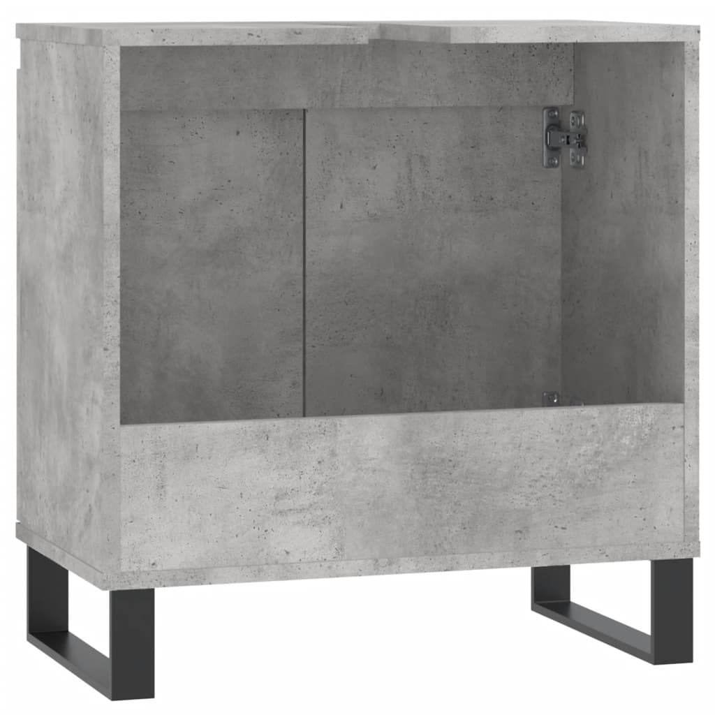 vidaXL badeværelsesskab 58x33x60 cm konstrueret træ betongrå