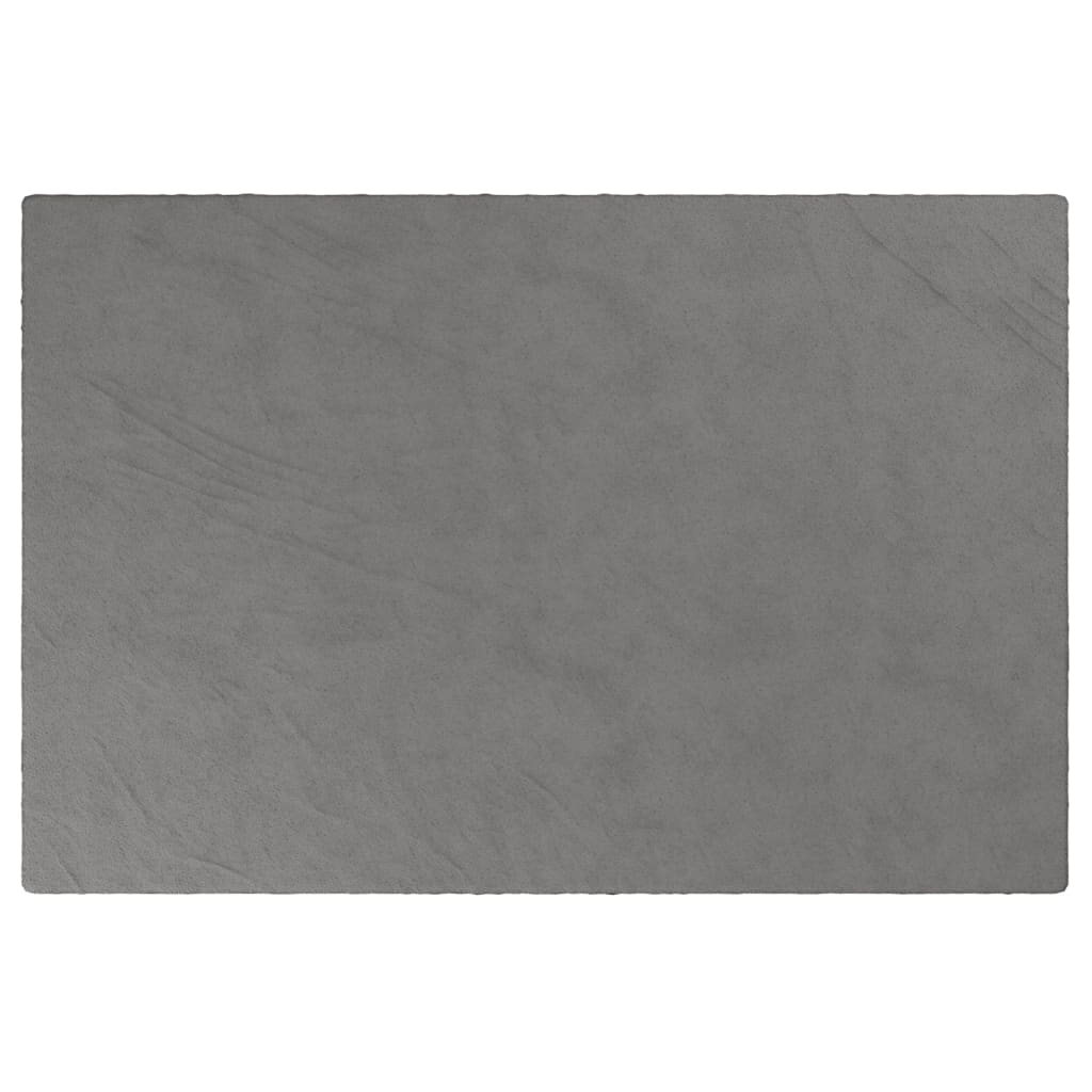 vidaXL tyngdetæppe med betræk 120x180 cm 9 kg stof grå