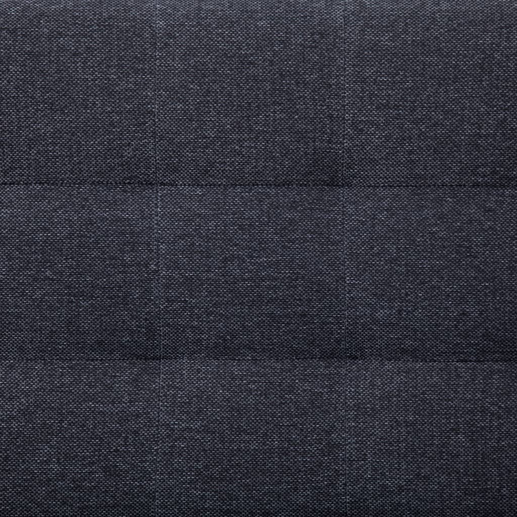 vidaXL L-formet sovesofa polyester mørkegrå
